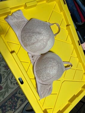 48b torrid Lace-Overlay Full-Coverage Bra in Blush